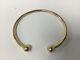Solid 9ct Gold, Open Bangle. 17 Grams