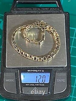 Solid 9ct Gold Tennis Bracelet 20cm