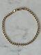 Solid 9ct Yellow Gold 3.5mm Chain Curb Link Mens Bracelet 8 New