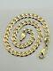 Solid 9ct Yellow Gold 4.5mm Curb Chain Mens Bracelet 8.5 Inch New 4.4gr