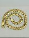 Solid 9ct Yellow Gold 5.5mm Curb Link Heavy Bracelet 5gram New 7.5 Inch