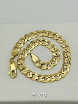 Solid 9ct Yellow Gold 5.5mm Curb Link Heavy Bracelet 5gram New 7.5 inch
