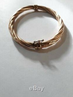 Solid 9ct Yellow Gold Bangle, 10gms