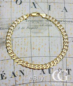 Solid 9ct Yellow Gold Curb Bracelet 8 6.5 grams MENS LADIES UNISEX