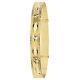 Solid 9ct Yellow Gold Ladies Patterned Expanding Bangle 7.2 Grams 7.5mm Thick