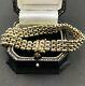 Solid 9k / 375 / 9ct Yellow, Rose And White Gold Gate Bracelet 7.6