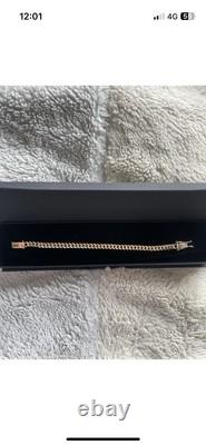 Solid Cuban Link Bracelet 9ct Gold 7-7.5 6mm