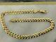 Solid Genuine 9carat Yellow Gold Mens 5mm Curb Link Bracelet 8.5 New