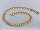 Solid Genuine 9ct Yellow Gold 5mm Curb Link Bracelet 7.5 Brand New