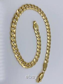 Solid Genuine 9ct Yellow Gold 5mm Curb Link Bracelet 7.5 BRAND NEW
