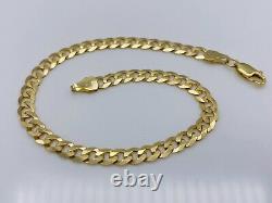 Solid Genuine 9ct Yellow Gold 5mm Curb Link Bracelet 7.5 New