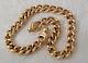 Solid Heavy 9ct Gold Curb Link Bracelet Chain, 19.88 Grams, For Padlock Clasp