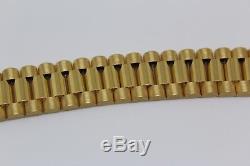 Solid Yellow Gold Presidential Rolex Bracelet Hip Hop 9ct 18ct 22ct