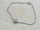 Sparkly 9ct White Gold Diamond Bracelet 9k 375 Trace Chain Bracelet 6.5