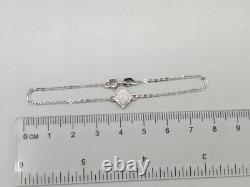 Sparkly 9ct White Gold Diamond Bracelet 9K 375 Trace Chain Bracelet 6.5