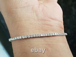 Special offer 2.50 ct Claw Set Natural Round Diamond Tennis Bracelet White Gold