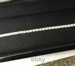 Stunning 9 Carat White Gold Diamond (1 Carat) Tennis Bracelet Bnib & Receipt