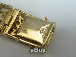 Stunning 9ct Gold 7 Fancy 1889 Full Sovereign Coin Bracelet