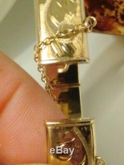 Stunning 9ct Gold Hinged Bangle/bracelet