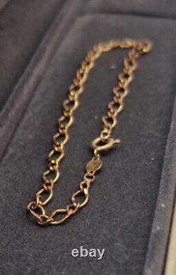 Stunning 9ct Yellow Gold Chain Style Bracelet 7.5