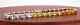 Stunning 9ct Yellow Gold Rainbow Stone Set 7.4/18.5cm Tennis Bracelet