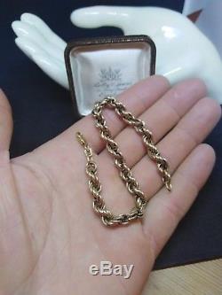 Stunning Heavy 9ct gold Thick Rope Bracelet