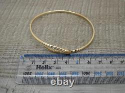 Stunning Ladies 9ct Yellow Gold Snake Serpent Bangle Coiled Bracelet CC52