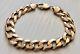 Stunning Mens High Quality Vintage Solid Heavy 9ct Gold Chunky Bracelet Nice
