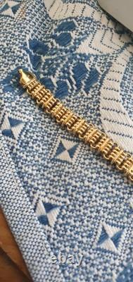 Stunning Milor 9ct Gold Bracelet Italy 7.99 Grams