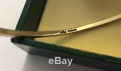 Super Quality Vintage Hand Made Full Hallmarked Solid 9CT Narrow Gold Bangle