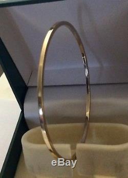 Super Quality Vintage Hand Made Full Hallmarked Solid 9CT Narrow Gold Bangle