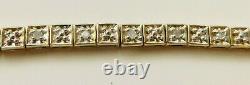 THIS IS A 9ct GOLD DIAMOND SET BRACELET