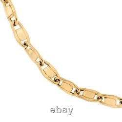 TJC 9ct Yellow Gold Belcher Chain Bracelet for Women Size 7.5 Inches