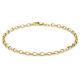 Tjc 9ct Yellow Gold Belcher Chain Bracelet For Women Size 7 Inches With Clasp