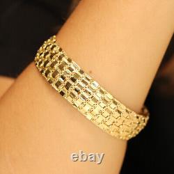 Thick and Heavy Solid 9ct Yellow Gold Bracelet 24gr