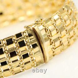 Thick and Heavy Solid 9ct Yellow Gold Bracelet 24gr