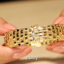 Thick and Heavy Solid 9ct Yellow Gold Bracelet 24gr