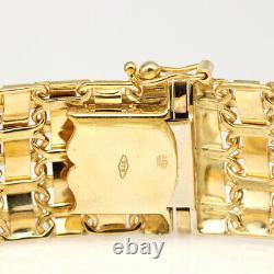 Thick and Heavy Solid 9ct Yellow Gold Bracelet 24gr