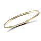 Traditional Solid 9ct Yellow Gold D Shape 3mm Slave Bangle