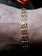 Tripple Row Bracelet 9ct Gold Plus A 9ct Gold Extender Piece To Fit Any Lady