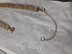 Tripple Row Bracelet 9ct Gold plus a 9ct gold extender piece to fit ANY LADY