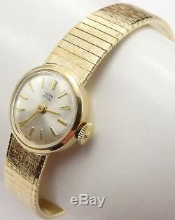 Tudor Rolex 9ct gold Vintage watch 7.25inch 9ct Rolex bracelet. In working order