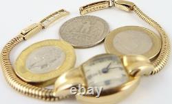 Tudor Rolex 9ct gold Vintage wristwatch 7.5 inch 9ct bracelet. In working order