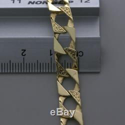 UK Hallmarked 9ct Gold Child's Curb Bracelet 6 8mm 7G RRP £330 (B1 6)