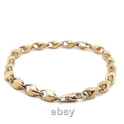 Unique Link, Solid 9ct Gold Bracelet. Full Hallmark