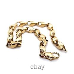 Unique Link, Solid 9ct Gold Bracelet. Full Hallmark