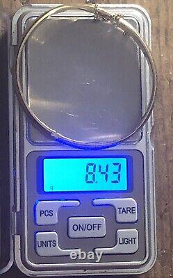 VINTAGE 9CT 375 GoldHinged Bangle 8.4g Large See Description, BEAUTIFUL