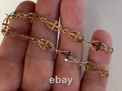 VINTAGE 9CT GOLD BRACELET NO BANGLE lightweight