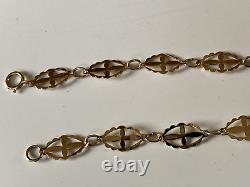 VINTAGE 9CT GOLD BRACELET NO BANGLE lightweight