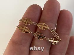 VINTAGE 9CT GOLD BRACELET NO BANGLE lightweight